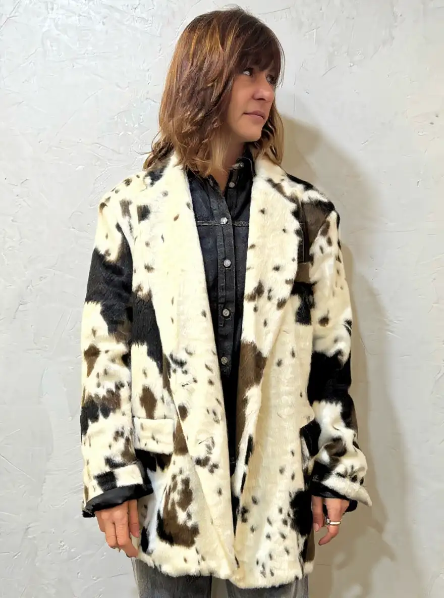Blazer peau de vache